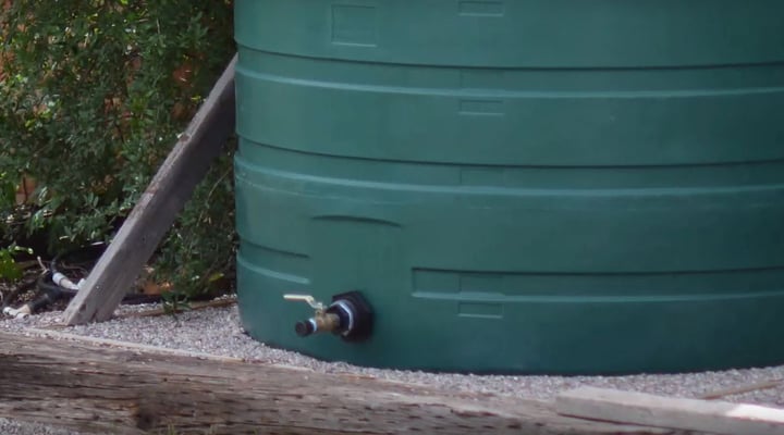 preparing water storage containers